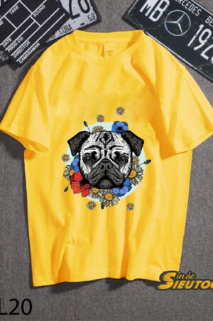Áo In Hình Chó Pug Cute