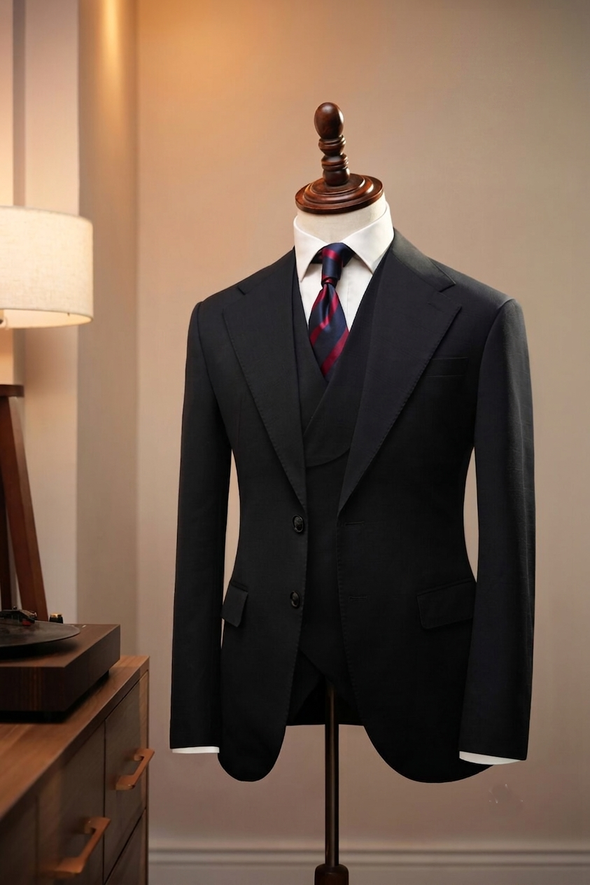 Áo vest xanh kẻ vuông chìm – AV406